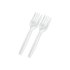 Garfo Descartável para Sobremesa Cristal Junco 50 unidades