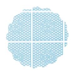 Fundo Rendado Tapetinho para Doce de Festa Azul N.07 Junco