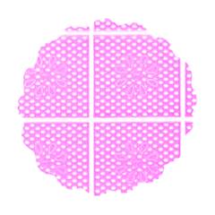 Fundo Rendado Tapetinho para Doce de Festa Rosa N.09 Junco