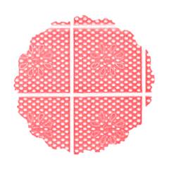 Fundo Rendado Tapetinho para Doce de Festa Vermelho N.09 Junco