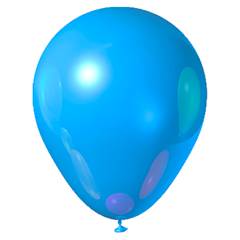 Balão Látex Liso Nº 70 Azul Claro com 50 Unid. Junco