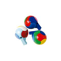 Mini Brinquedo Apito de bola Junco 5 unidades