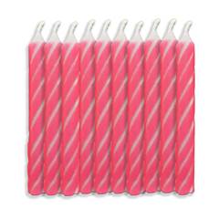 Vela Aniversário Palito Espiral Rosa Junco