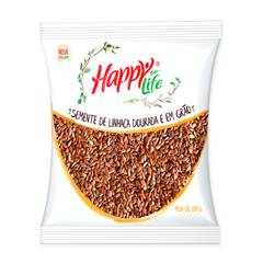 Semente de Linhaça Dourada Grão Happy Life 200g