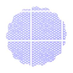 Fundo Rendado Tapetinho Para Doce De Festa Lilas N.07 Junco