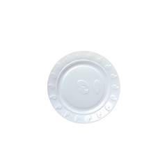 Prato Descartável Plástico Branco Junco 10 unidades - 15 cm