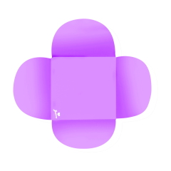 FORMAS P/ DOCE 4 PETALAS LILAS (M)