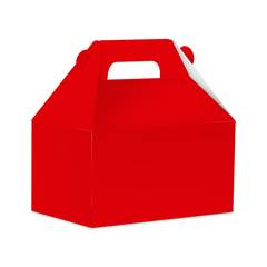 Caixa Surpresa Maleta de Papel Lisa Vermelho Junco 8 unidades