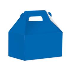 Caixa Surpresa Maleta de Papel Lisa Azul Royal Junco 8 unidades