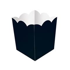 Cachepot de Papel Liso Preto Junco 8 unidades