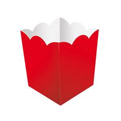 Cachepot de Papel Liso Vermelho Junco 8 unidades