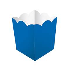 Cachepot de Papel Liso Azul Royal Junco 8 unidades