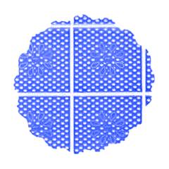 Fundo Rendado Tapetinho para Doce de Festa  Azul Marinho N.09  Junco