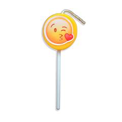 Vela Aniversário Emoji Beijinho Junco