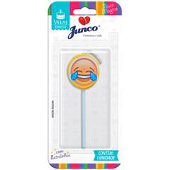 Vela Aniversário Emoji Engraçadinha Junco