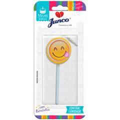 Vela Aniversário Emoji Linguinha Junco