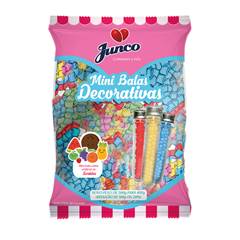 Mini Bala para Aniversário sabor Sortida Junco 400g