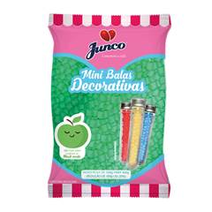 Mini Bala para Aniversário sabor Maçã Verde Junco 400g