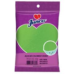 Açúcar Colorido Verde Junco 60g
