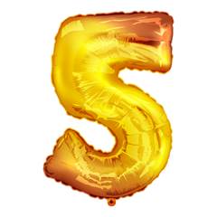 Balão Metalizado  Dourado Nº 5 Junco - 16