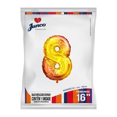 Balão Metalizado  Dourado Nº 8 Junco - 16