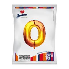 Balão Metalizado  Dourado Nº 0 Junco - 16