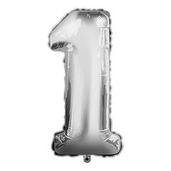 Balão Metalizado  Prata Nº 1 Junco - 16