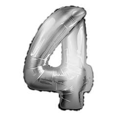 Balão Metalizado  Prata Nº 4 Junco - 16