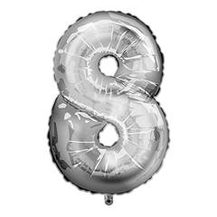 Balão Metalizado  Prata Nº 8 Junco - 16