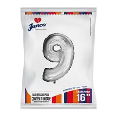 Balão Metalizado  Prata Nº 9 Junco - 16