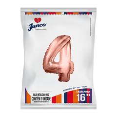 Balão Metalizado  Rose Gold Nº 4 Junco - 16