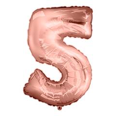 Balão Metalizado  Rose Gold Nº 5 Junco - 16