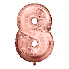 Balão Metalizado  Rose Gold Nº 8 Junco - 16