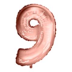 Balão Metalizado  Rose Gold Nº 9 Junco - 16