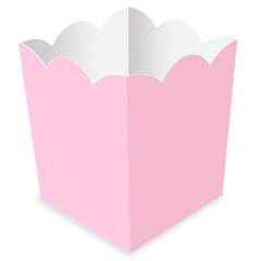 Cachepot de Papel Liso Rosa Candy Junco 8 unidades