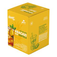 Chá Gelado Sabor Abacaxi Com Hortelã Happy Life Sachê
