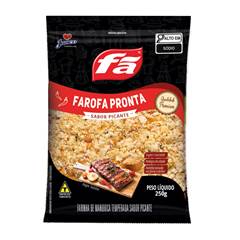 Farofa Mandioca Temperada Gourmet Picante Fã 250g