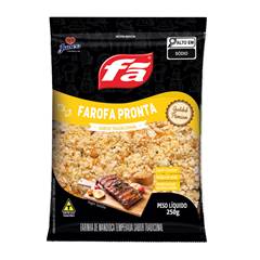 Farofa Mandioca Temperada Gourmet Tradicional Fã 250g
