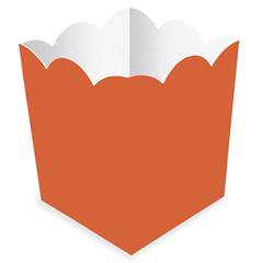 Cachepot de Papel Liso Terracota Junco 8 unidades