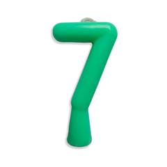 Vela Aniversário Tubular Candy Verde Nº 7 Junco
