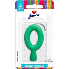 Vela Aniversário Tubular Candy Verde Nº 0 Junco