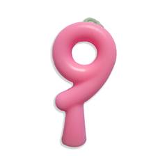 Vela Aniversário Tubular Candy Rosa Nº 9 Junco