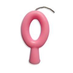 Vela Aniversário Tubular Candy Rosa Nº 0 Junco