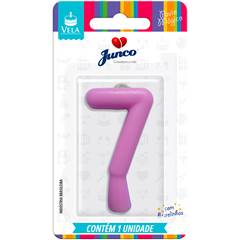 Vela Aniversário Tubular Candy Lilás Nº 7 Junco