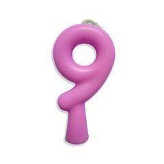 Vela Aniversário Tubular Candy Lilás Nº 9 Junco