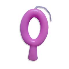 Vela Aniversário Tubular Candy Lilás Nº 0 Junco