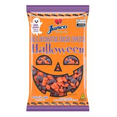 Mini Bala Sabor Laranja e Tutti-Frutti Halloween Junco 400g