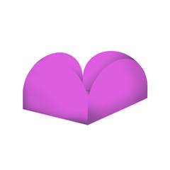 Forminha Papel para Doce 4 Pétalas Lilás Tamanho P Junco