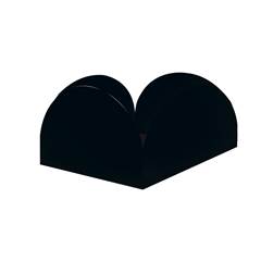 Forminha Papel para Doce 4 Pétalas Preto Tamanho P Junco