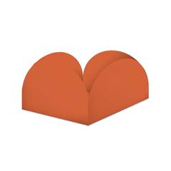 Forminha Papel para Doce 4 Pétalas Terracota Tamanho P Junco